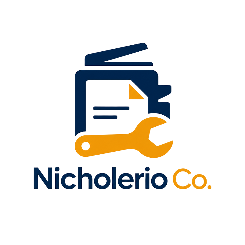 Nicholerio Co. copier repair logo